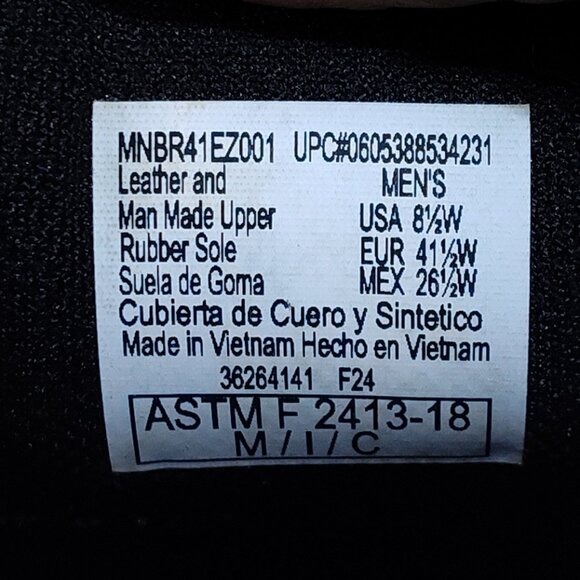 Brahma Shale Steel Toe Leather Work Shoe 8.5W Anti-Fatigue Eco-Friendly Insole - Picture 8 of 9